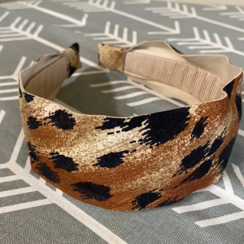 Head dress New York fabric Leopard Headband